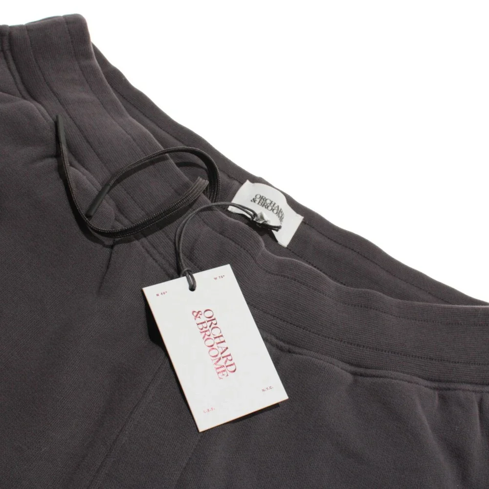 Orchard & Broome NWT Jogger Sweatpants Size L Clinton Shadow Gray Cotton Blend